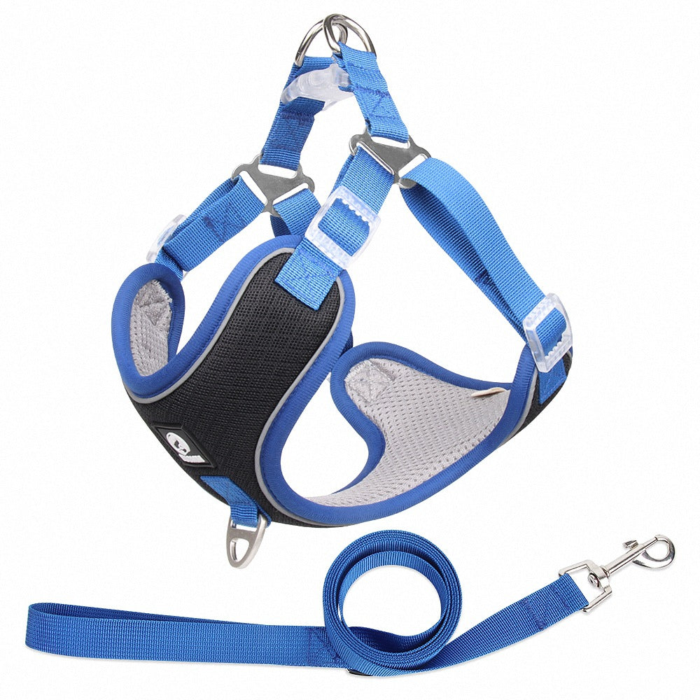 Pet Harness Leash Adjustable Breathable Walking Set