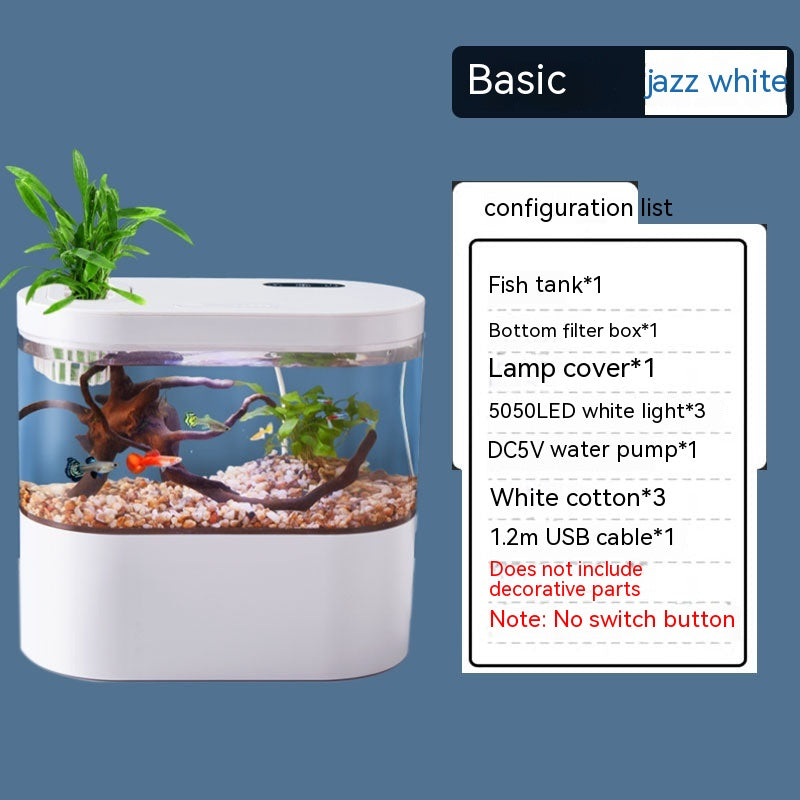 Self Circulating Desktop Mini Aquarium Eco Fish Tank