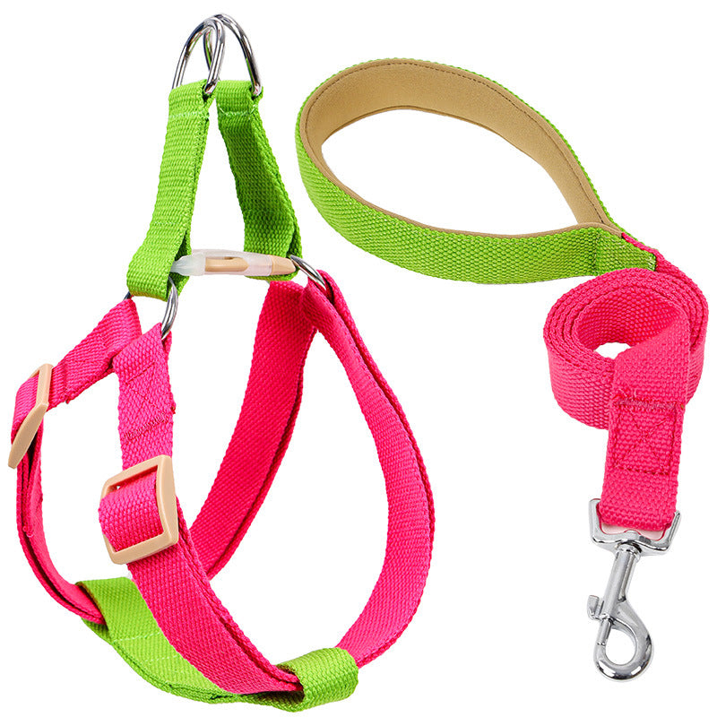 Pet Vest Drawstring Leash Adjustable Walking Harness