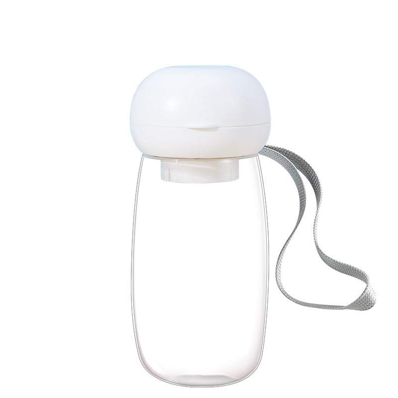 Pet Portable Travel Water Bottle Drinking Bowl Cup Lanyard