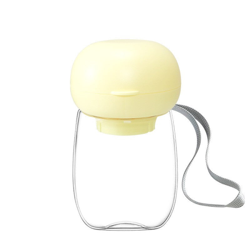 Pet Portable Travel Water Bottle Drinking Bowl Cup Lanyard