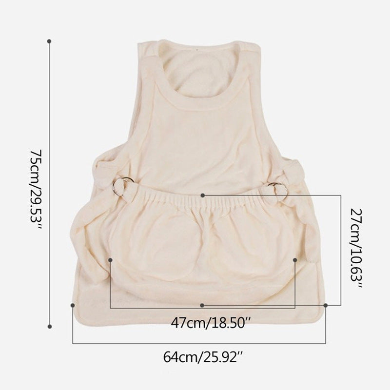 Pet Carrier Apron Outdoor Travel Hanging Shoulder Bag