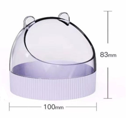 Acrylic Hamster Food Basin Colorful Wire Feeder