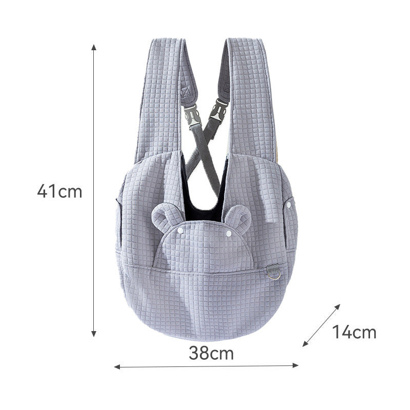 Pet Backpack Carrier Breathable Cross Design Travel Bag