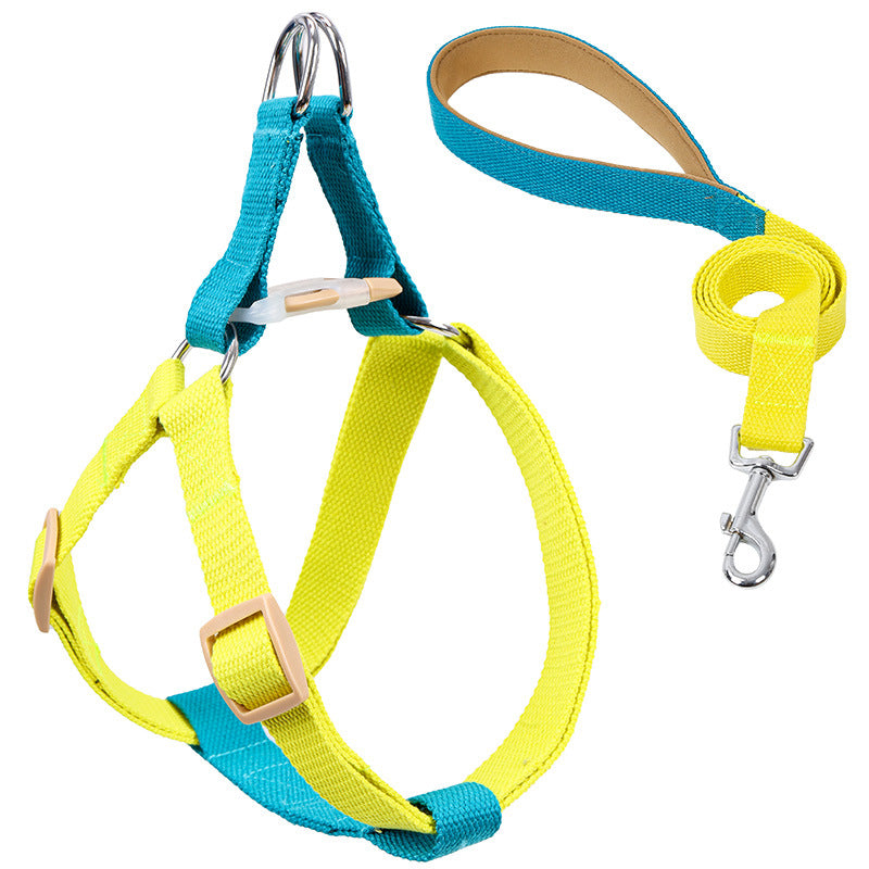 Pet Vest Drawstring Leash Adjustable Walking Harness