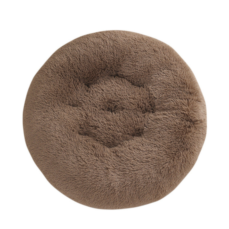 Pet Round Plush Warm Sleep Bed Mat House