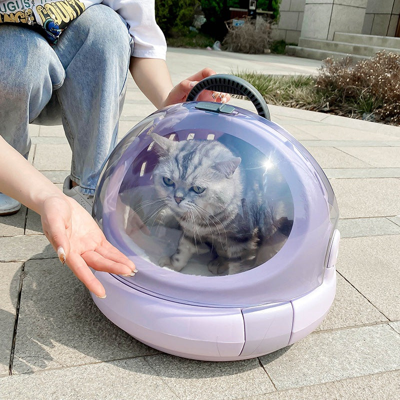 Pet Space Capsule Carrier Panoramic View With Cushion Travel Bag