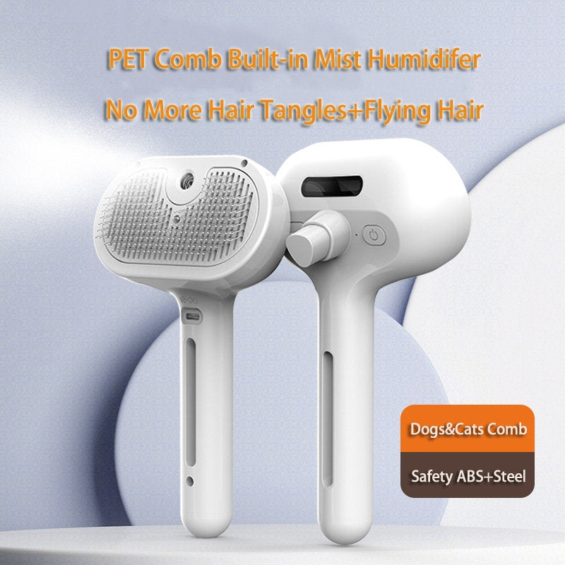 Self Cleaning Pet Grooming Brush Dematting Mist Comb