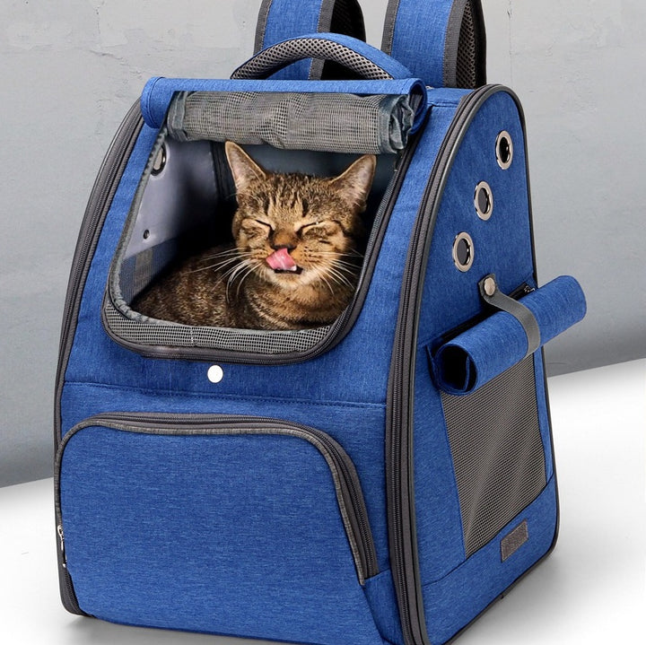 Foldable Breathable Pet Carrier Travel Backpack Bag