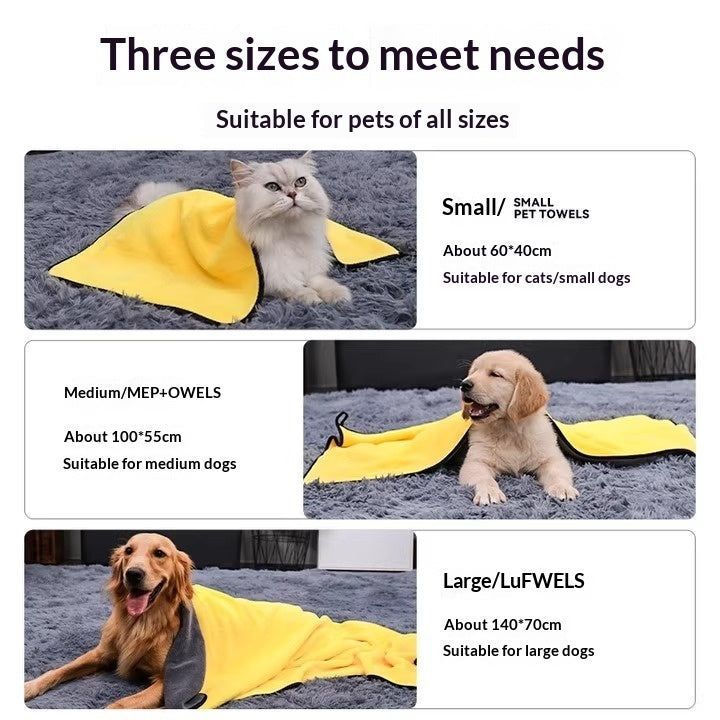 Pet Super Absorbent Quick Dry Bath Towel