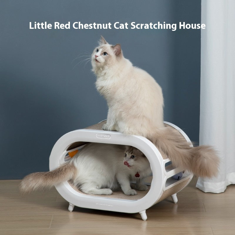 Pet Scratch Board Nest Villa Chamfer Interactive Toy