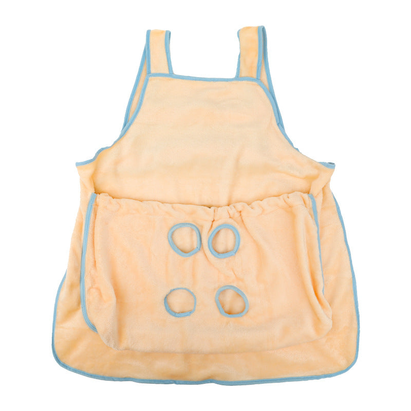 Pet Carrier Apron Plush Hanging Chest Travel Pouch