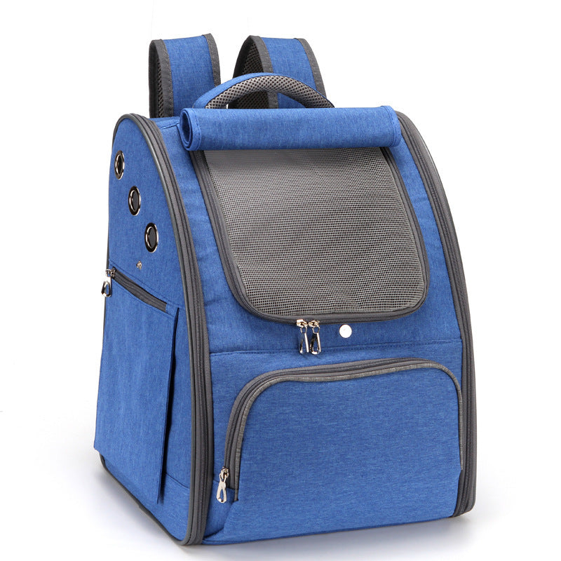 Foldable Breathable Pet Carrier Travel Backpack Bag