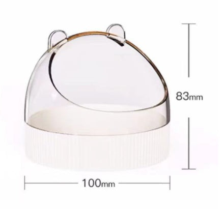 Acrylic Hamster Food Basin Colorful Wire Feeder