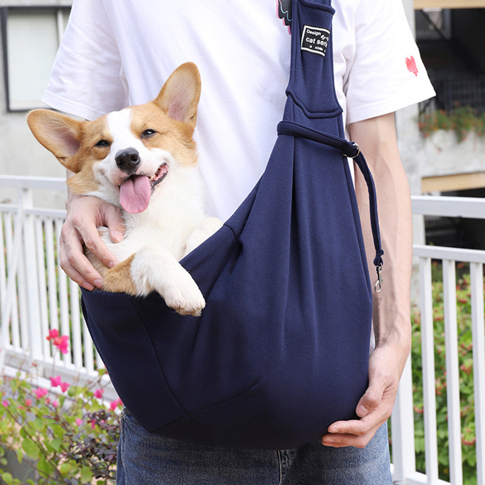 Pet Travel Carrier Shoulder Bag Comfortable Cotton Sling Tote