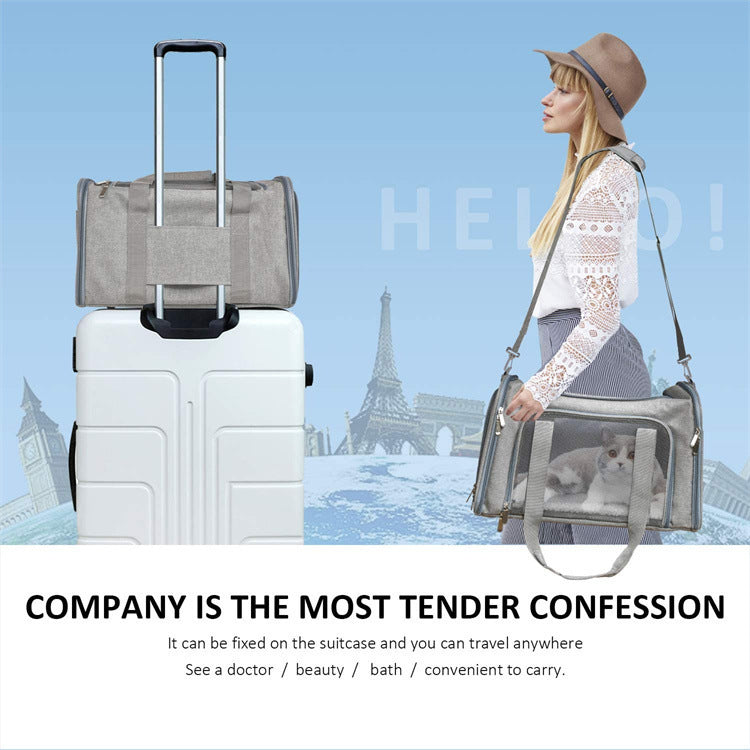 Portable Foldable Handheld Pet Carrier Travel Storage Bag