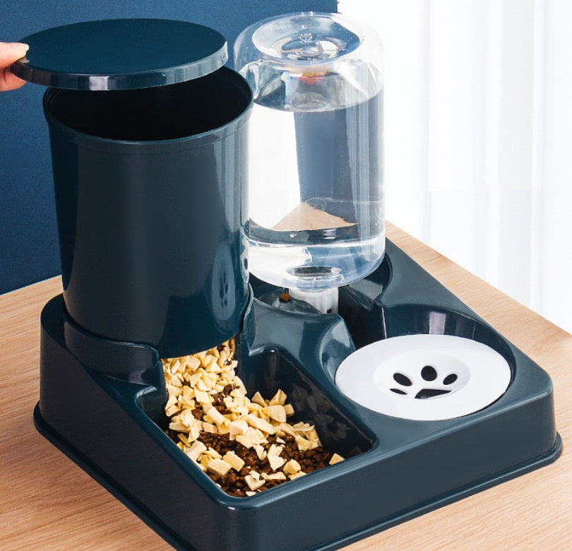 Pet Automatic Food And Water Combined Feeding Bowl Device