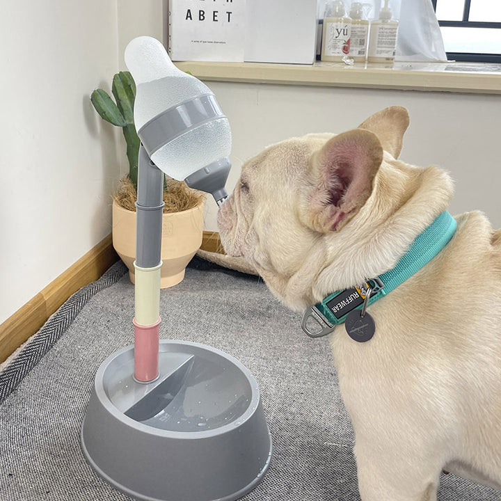 Pet Automatic Adjustable Height Water Dispenser Fountain Bowl