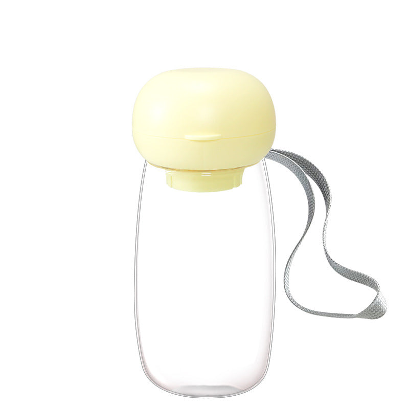 Pet Portable Travel Water Bottle Drinking Bowl Cup Lanyard