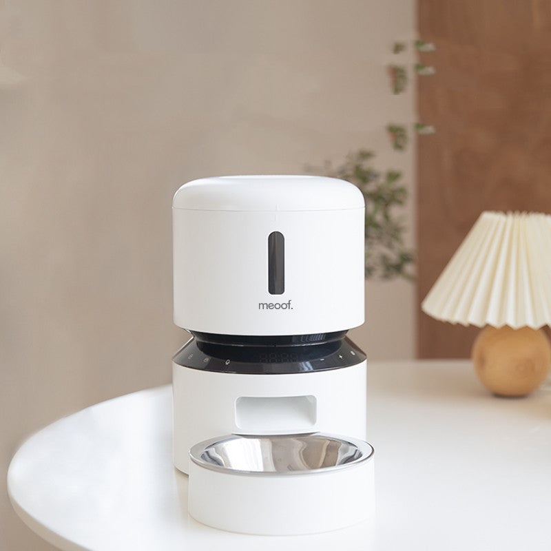 Pet Capsule Automatic Double Bowl Feeding Feeder
