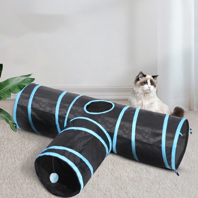 Pet Foldable Tunnel Climbing Path Interactive Toy