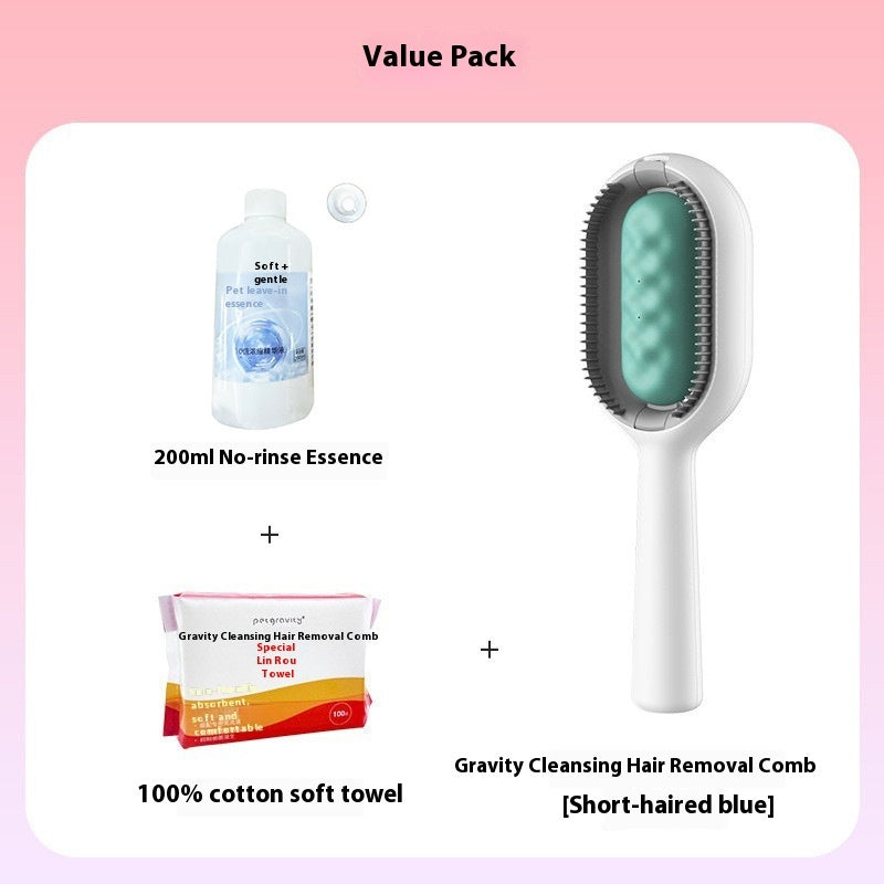 Pet Grooming Brush Dematting Hair Removal Cleaning Tool