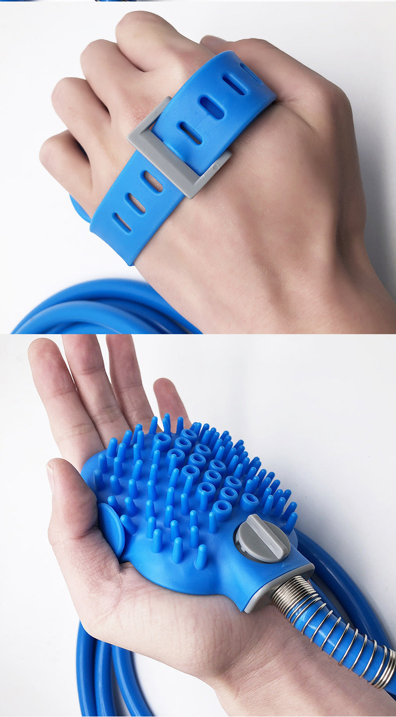 Pet Silicone Bath Massage Shower Gloves Brush Tool