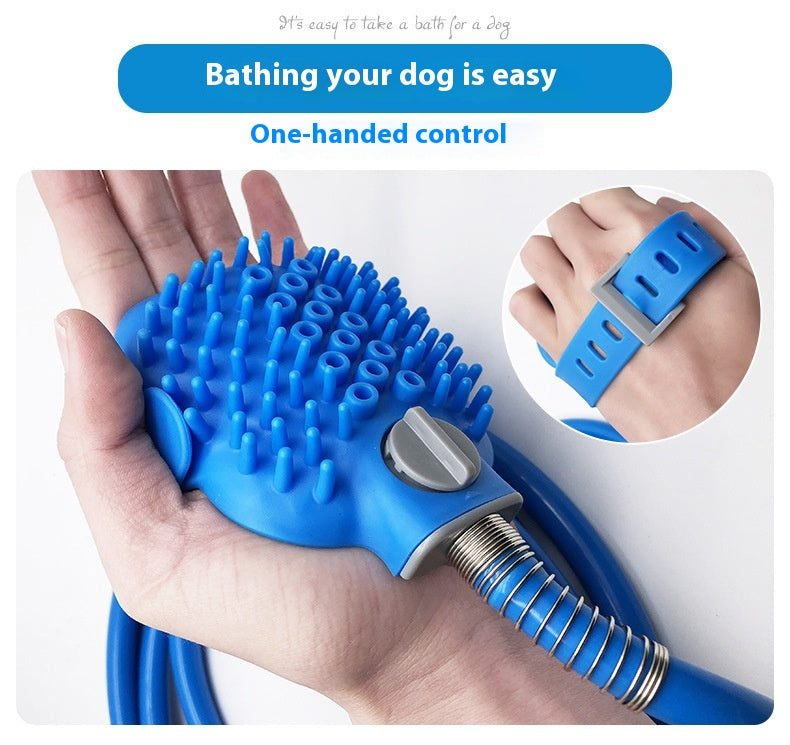 Pet Silicone Bath Massage Shower Gloves Brush Tool