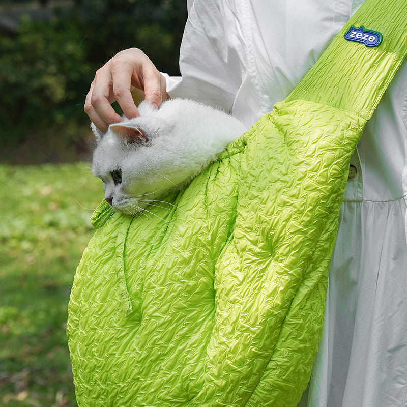 Small Pet Carrier Shoulder Diagonal Warm Travel Bag