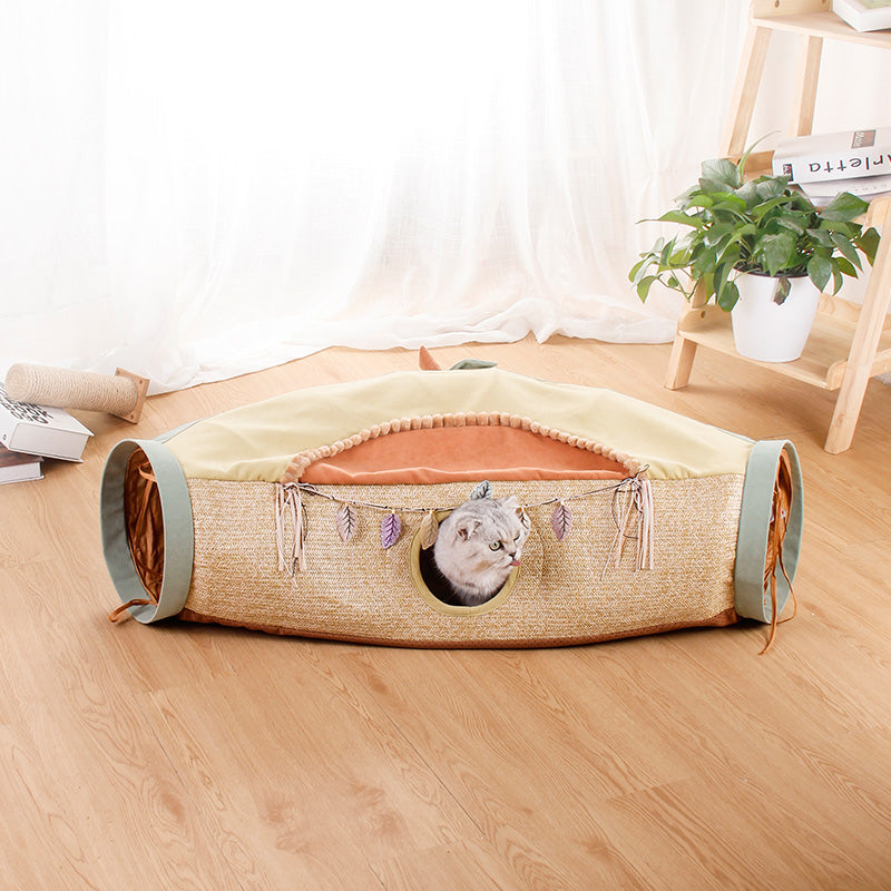 Pet Net Litter Roll Drilling Hole Interactive Toy Supplies