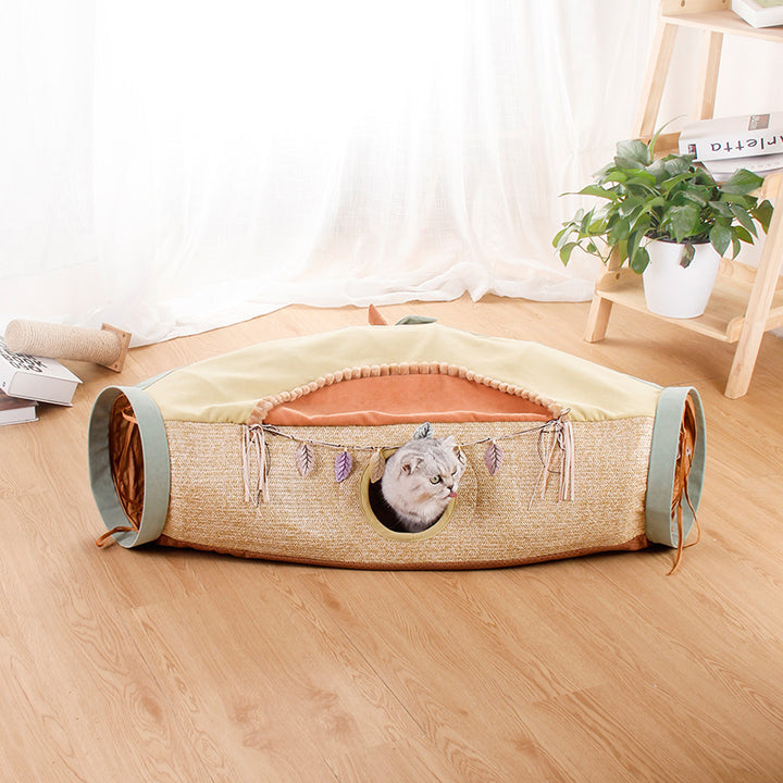 Pet Net Litter Roll Drilling Hole Interactive Toy Supplies
