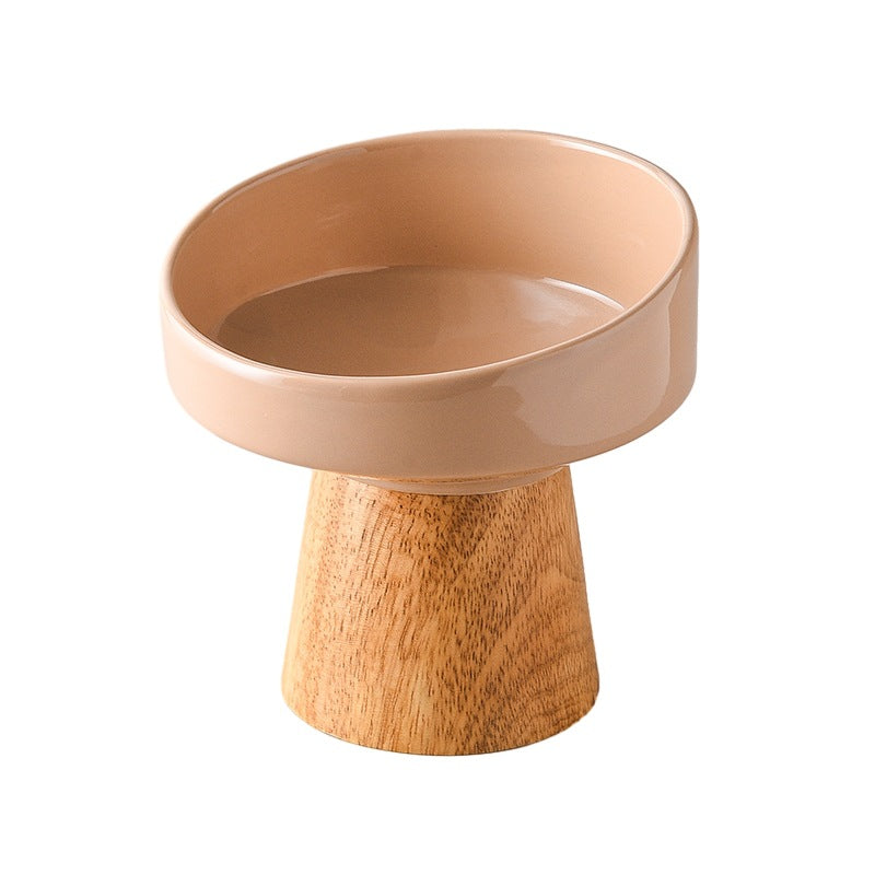 Pet Ceramic Elevated Food Water Dining Bowl
