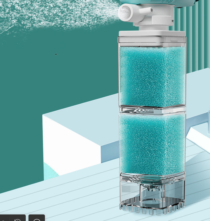 Anti Backflow Fish Tank Aerating Built In Filter System
