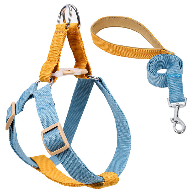 Pet Vest Drawstring Leash Adjustable Walking Harness