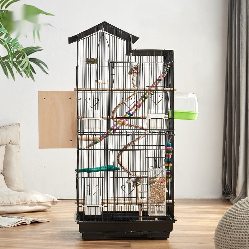 Luxury Large Parrot Cage Tiger Skin Villa Breeding Cage