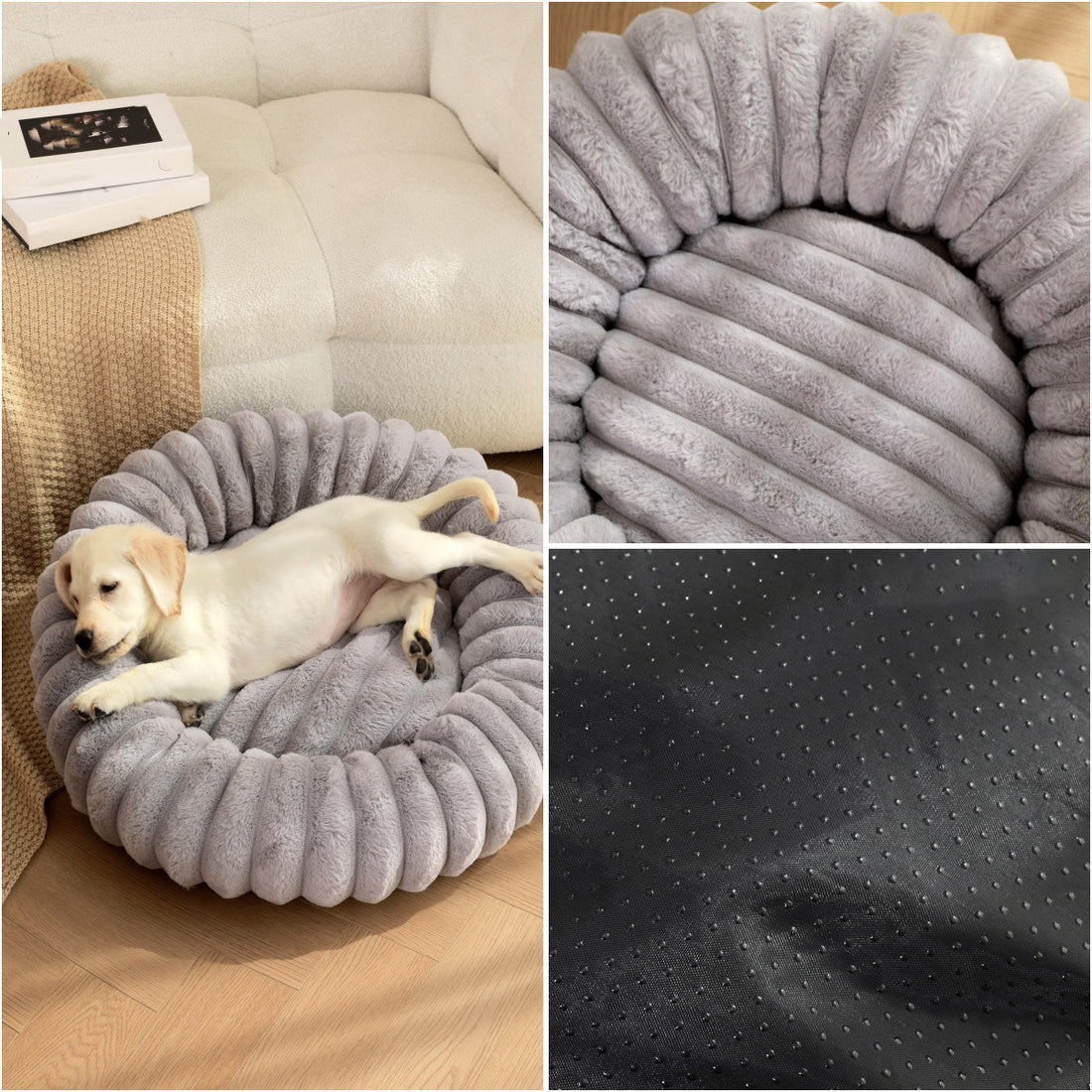 Pet High Weight Plush Round Warm Winter Nest Bed