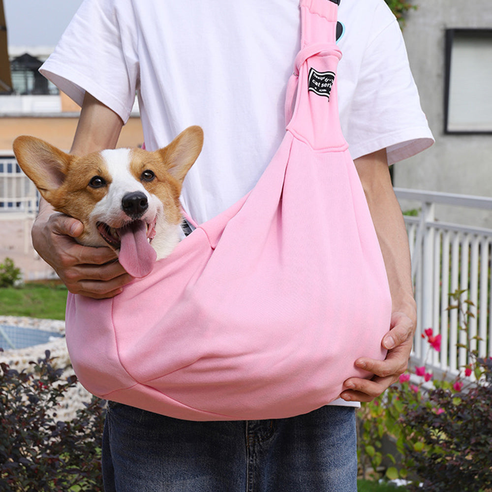Pet Travel Carrier Shoulder Bag Comfortable Cotton Sling Tote
