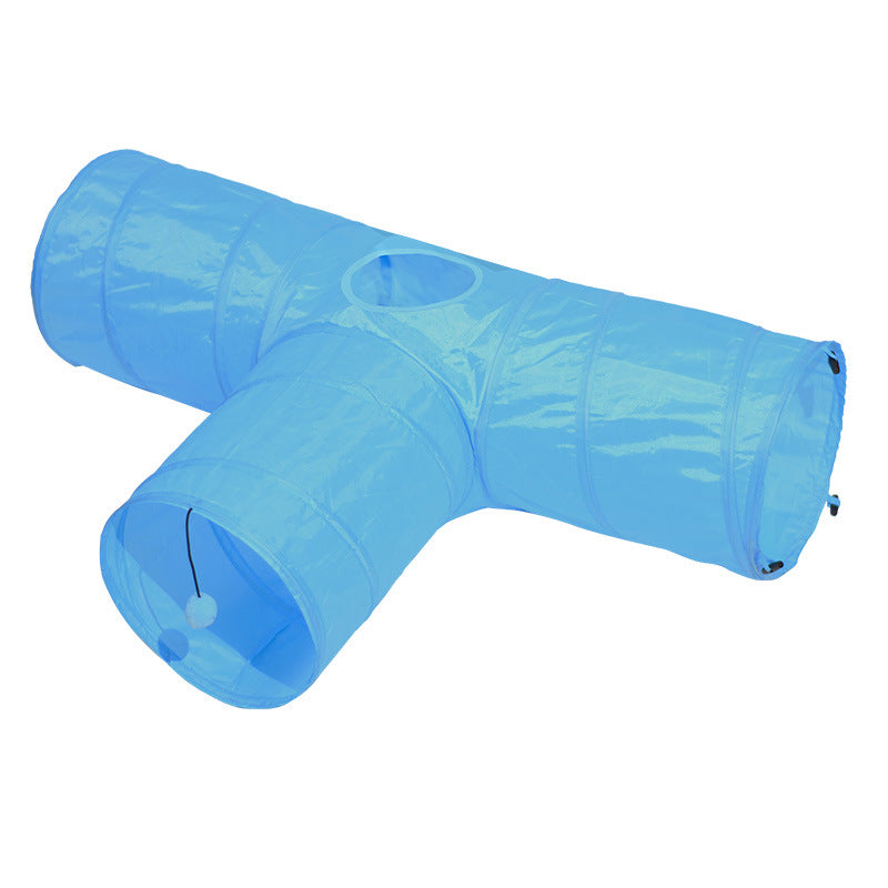 Pet Foldable Tunnel Climbing Path Interactive Toy