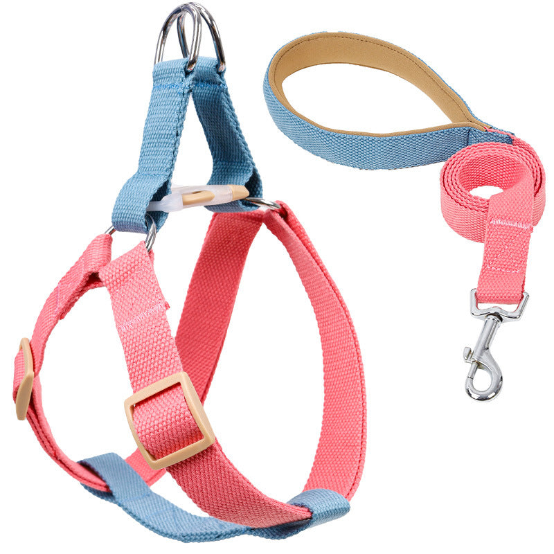 Pet Vest Drawstring Leash Adjustable Walking Harness