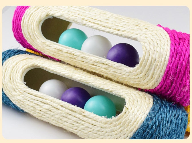 Pet Long Sisal Drum Three Piece Toy Set