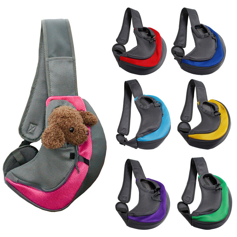 Pet Carrier Mesh Oxford Outdoor Travel Shoulder Sling Tote Breathable Comfort Bag