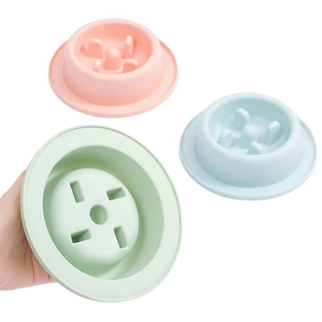 Pet Slow Eating Anti Choking Interactive Feeding Bowl Plate