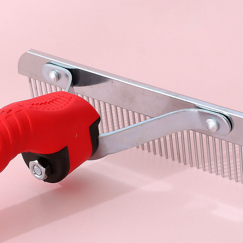Large Pet Rake Comb Deshedding Grooming Brush Tool