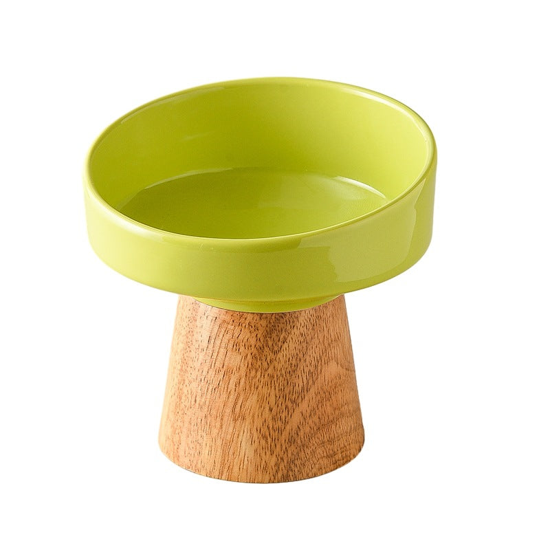 Pet Ceramic Elevated Food Water Dining Bowl