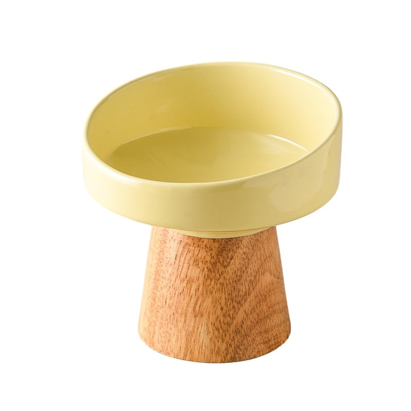 Pet Ceramic Elevated Food Water Dining Bowl