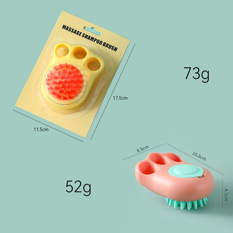 Pet Claw Bath Massage Cleaning Brush Comb Tool