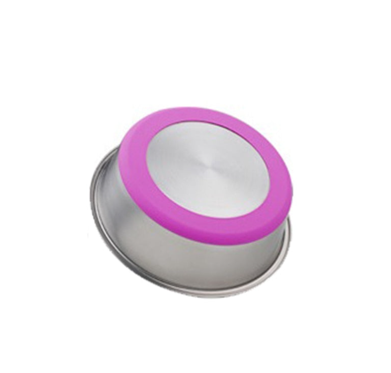 Pet Silicone Stainless Steel Feeding And Drinking Bowl Set