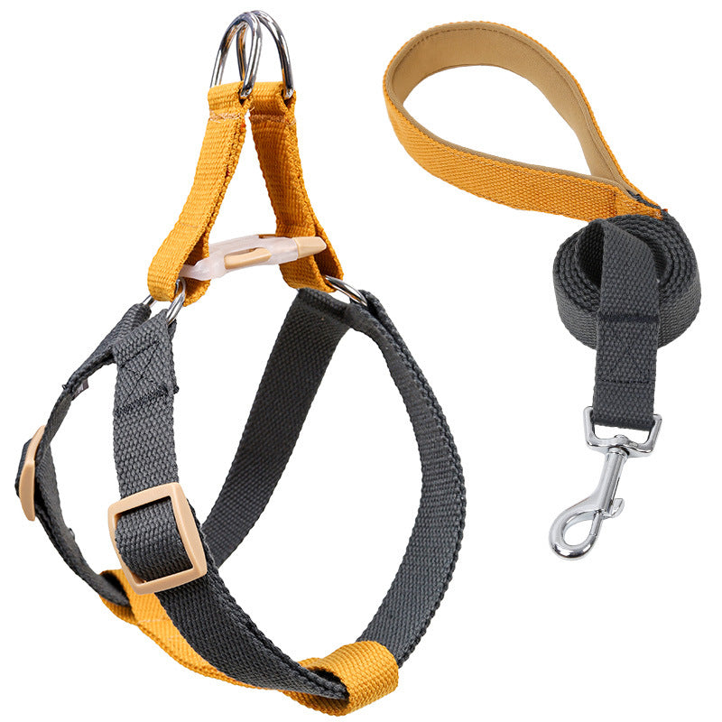 Pet Vest Drawstring Leash Adjustable Walking Harness