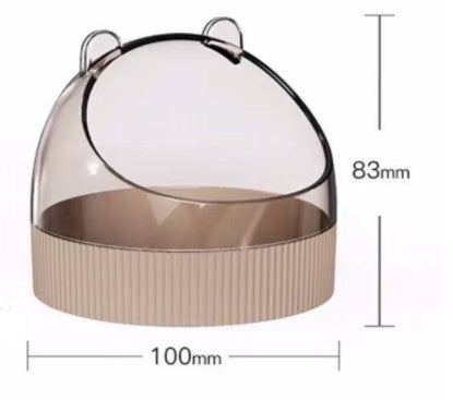 Acrylic Hamster Food Basin Colorful Wire Feeder