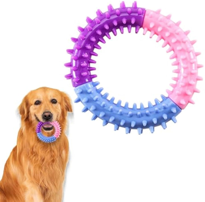 Pet Rubber Chew Ring Teething Interactive Toy For Pets